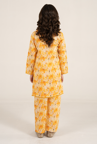 Bana Dora Lawn Floral Bright Yellow Print