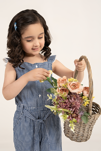 Evening Blue Print Cotton Jumpsuit