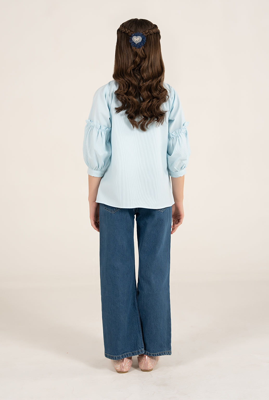 Cool Blue Small Embroidered Motifs