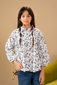 Elegant Floral All-Over Print With Button Detailing