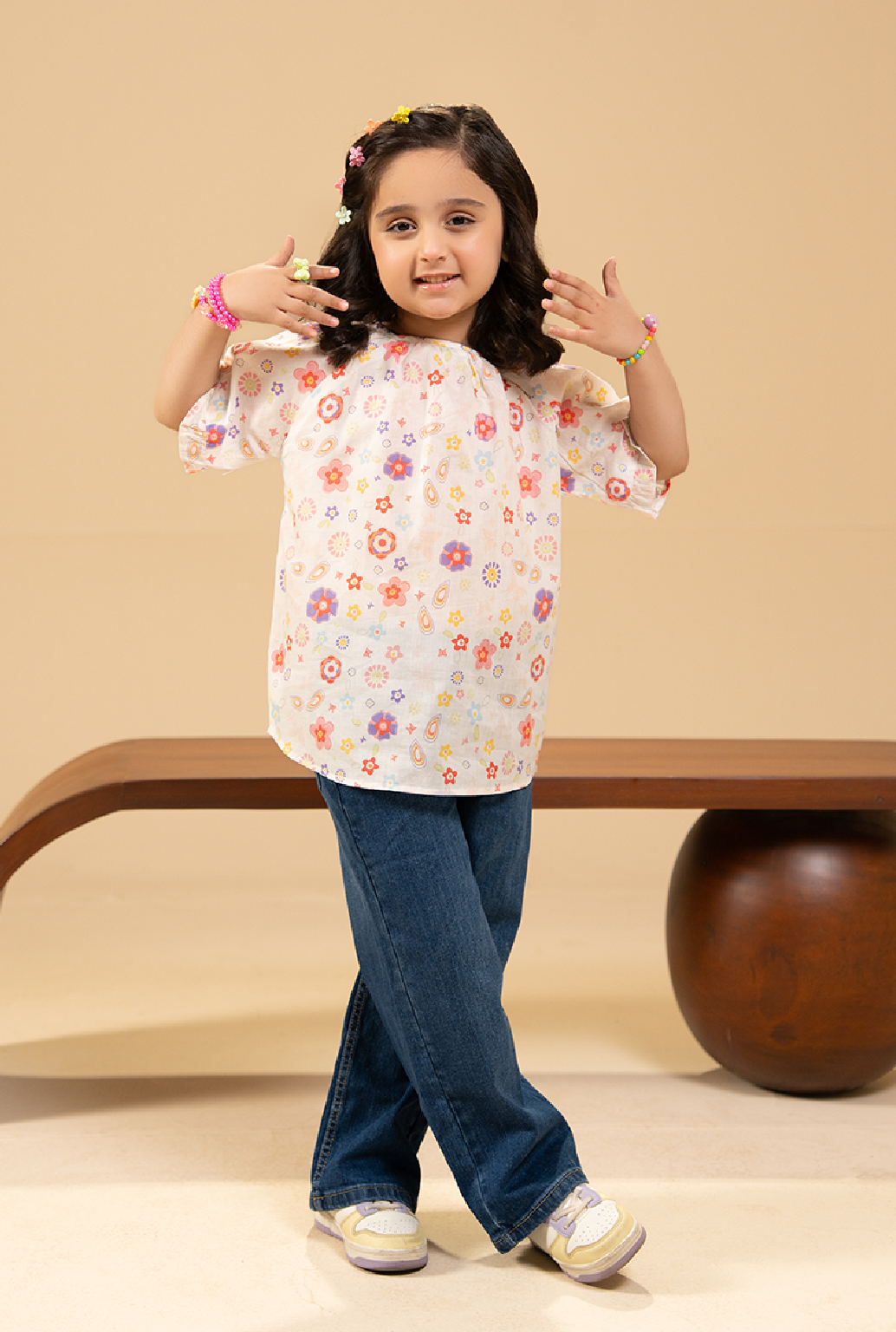 Elegant Floral Print Shirt For A Fresh, Joyful Look