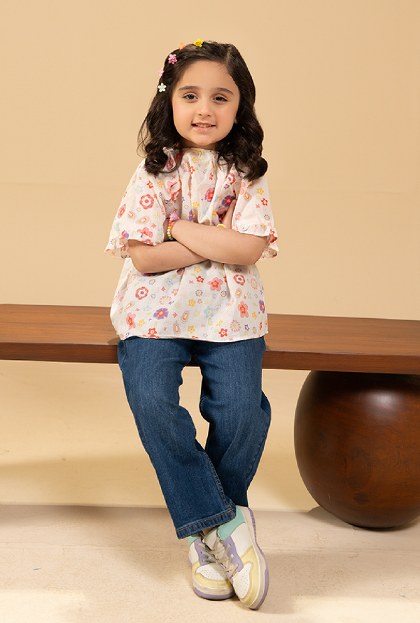 Elegant Floral Print Shirt For A Fresh, Joyful Look