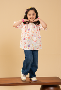 Elegant Floral Print Shirt For A Fresh, Joyful Look