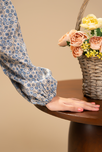 Elegant All-Over Printed Design With Button Detailing