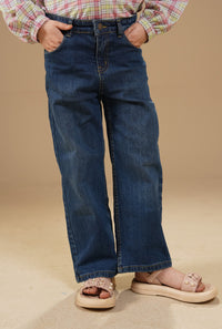 Original Denim Blue Girls Jean Wide Leg