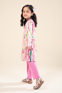 Light And Dark Mix Pink Chicken Kari Suit