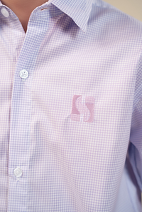 Light Purple Nino Check Shirt