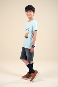 Sky Blue Little Builder “Right!” T-Shirt