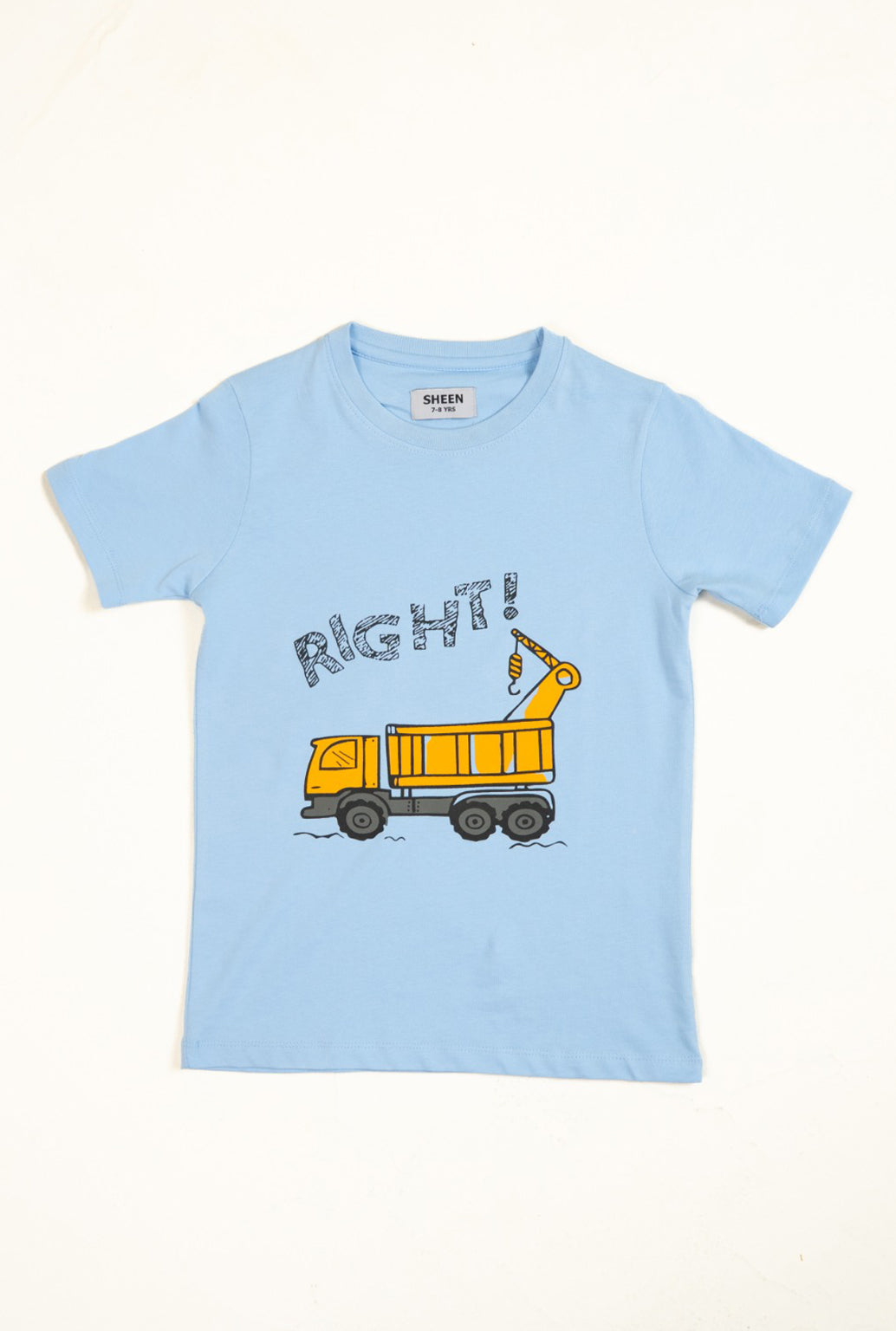 Sky Blue Little Builder “Right!” T-Shirt