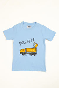 Sky Blue Little Builder “Right!” T-Shirt