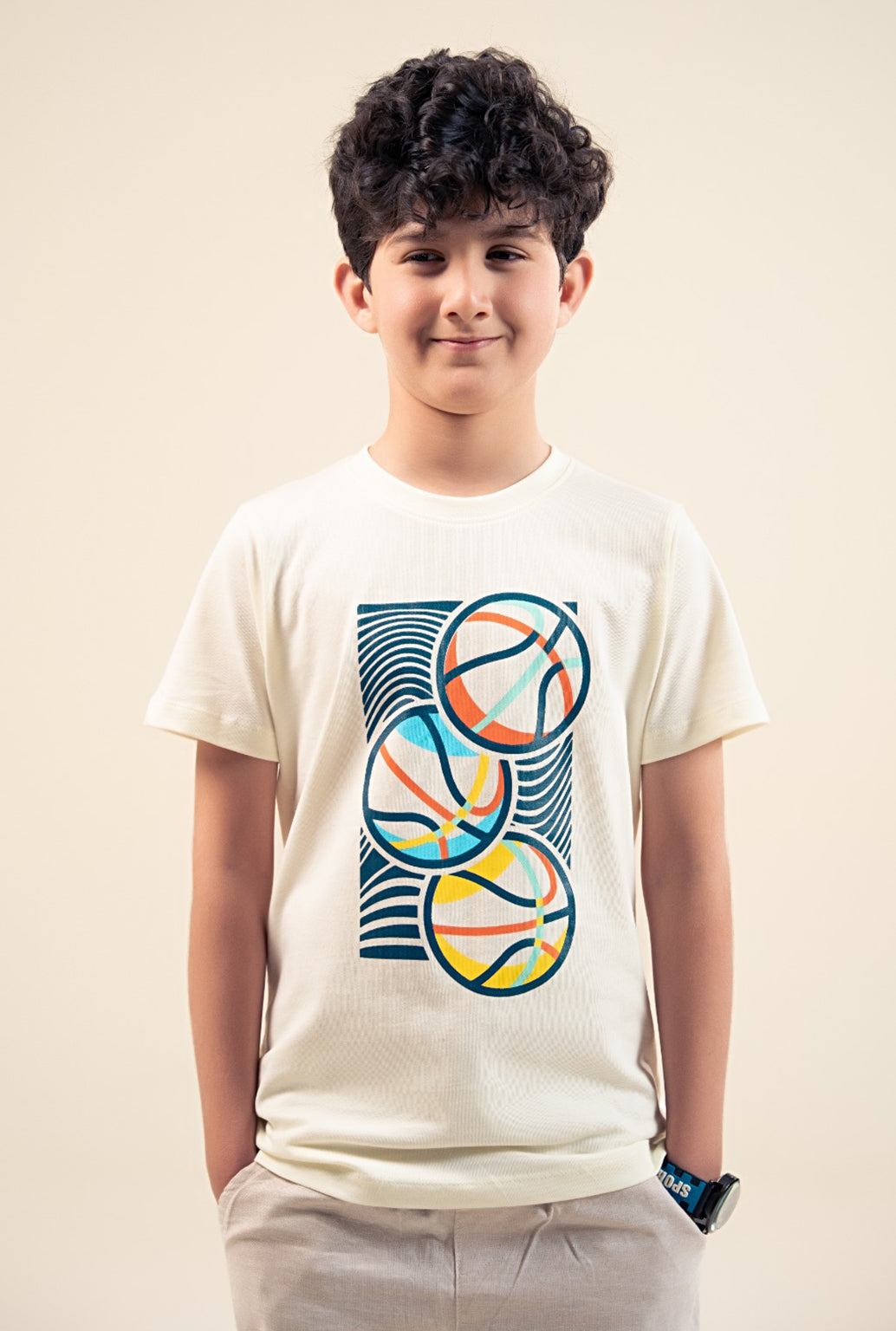 Basketball Fusion Print T SHIRT