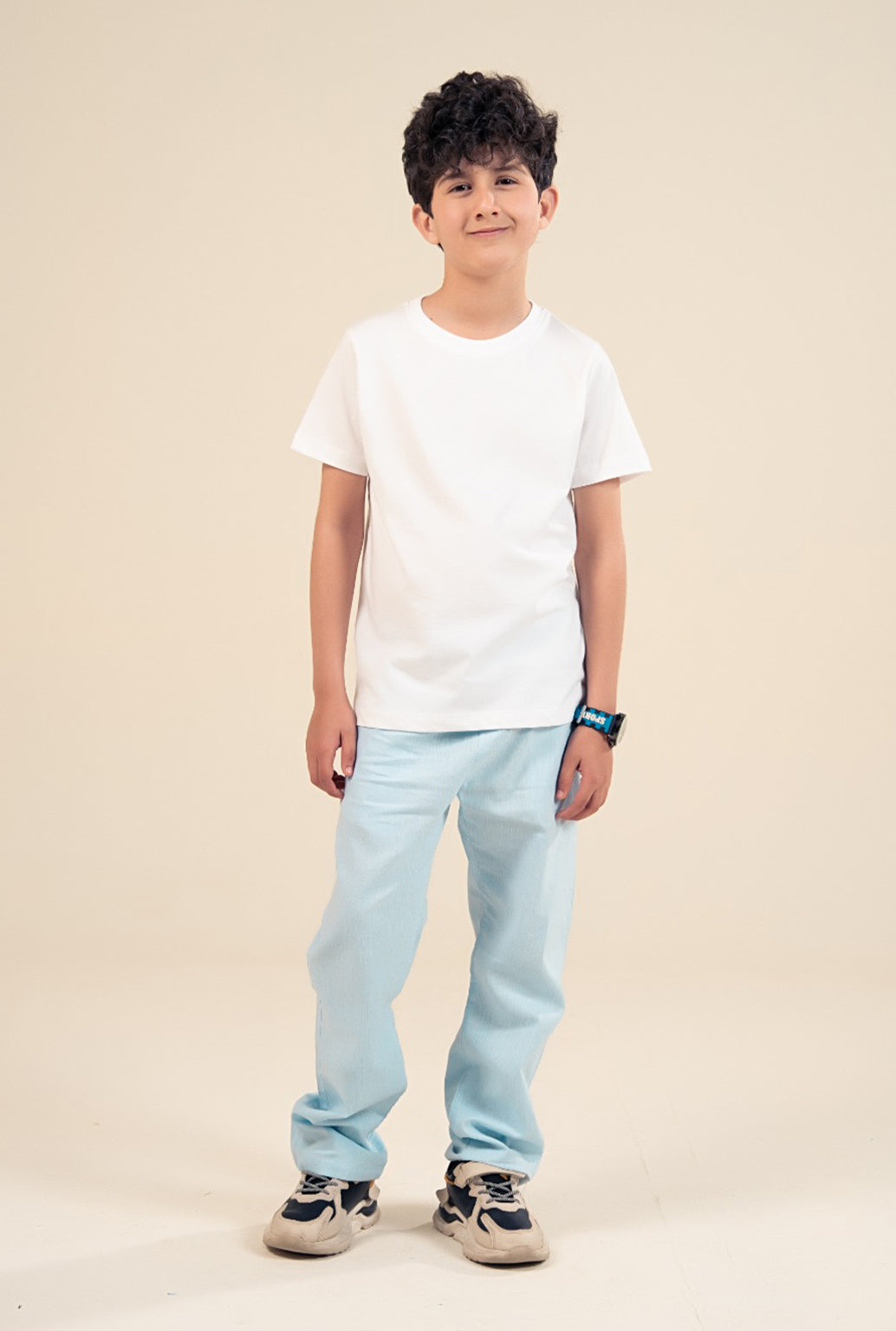 White Plain Cotton T-shirt