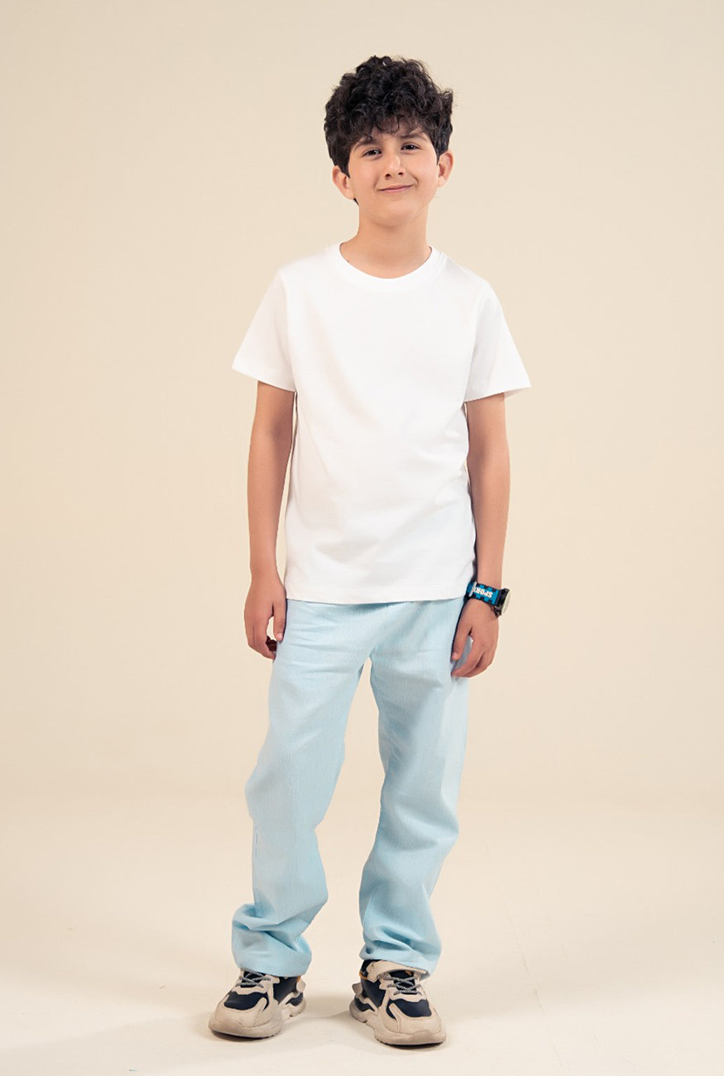 White Plain Cotton T-shirt