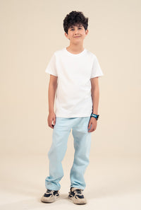 White Plain Cotton T-shirt