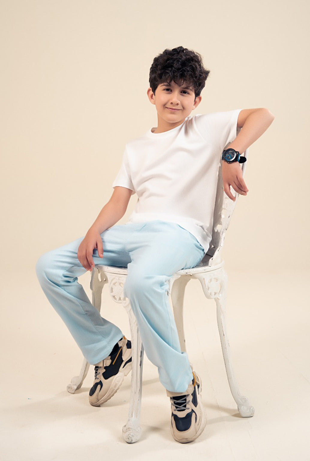 White Plain Cotton T-shirt