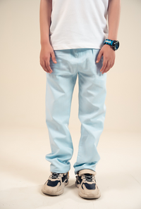 Light Sky Cotton Linen Boys Trouser