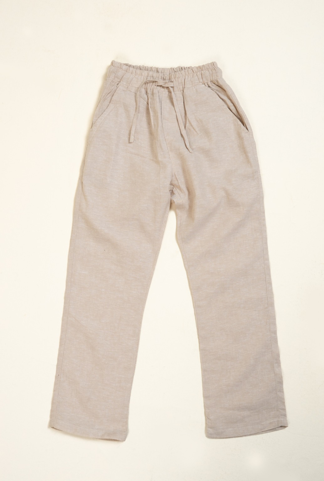 Light Skin Cotton Linen Boys Trouser
