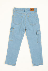 Sky Blue Six Pocket Boys Jeans