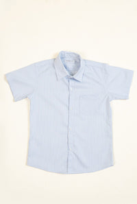White And Blue Linning Casual Shirt